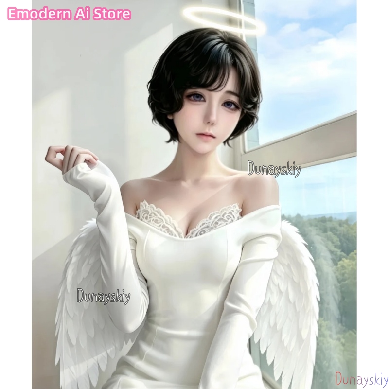 Anime Cosplay Cafe - New Event CAFE Crossover White Dress