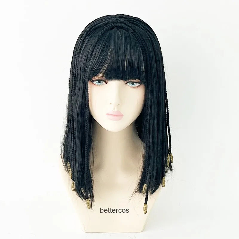 Egypt Cosplay Anime - Cleopatra Egypt Queen Black Hair Gold