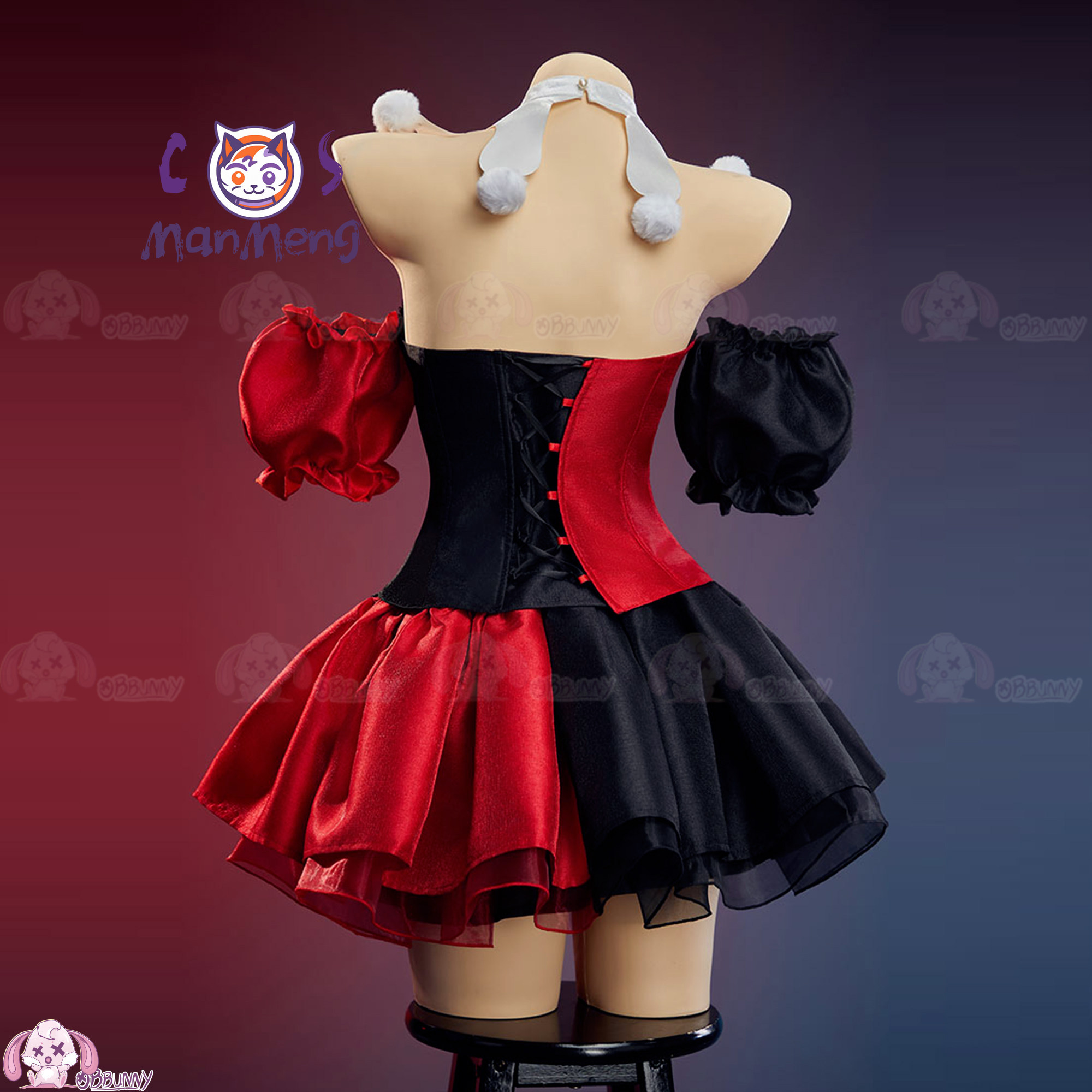 Anime Cosplay Lolita - New Clown Gothic Lolita Waist Skirt