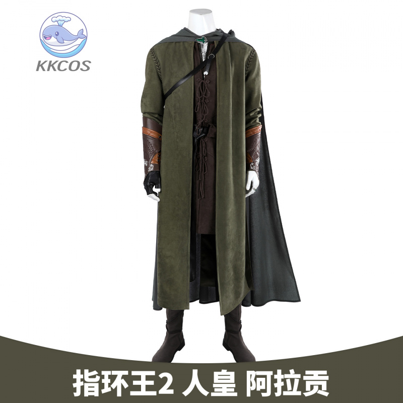 Anime Cosplay Male - RingLords Aragorn Cosplay Costume Top Pants