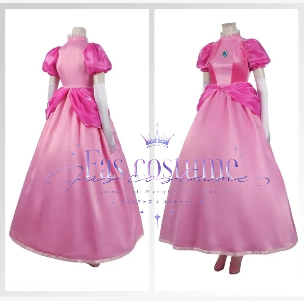 Anime Cosplay Lolita - Princess Peach Cosplay Costume Super Bros