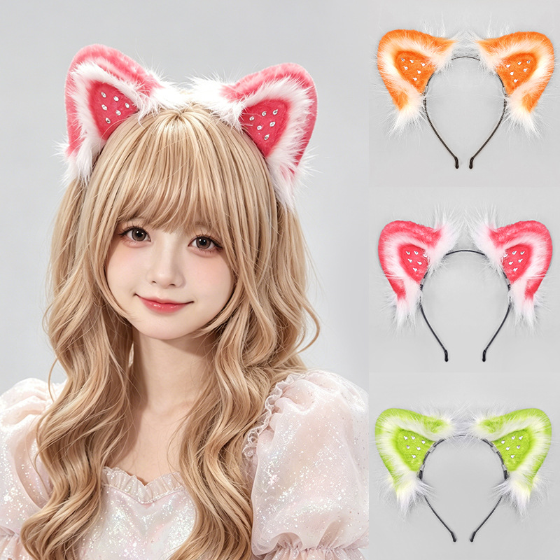 Sweet Strawberry Cat Ear Hairb - огляд і ціна Cosplay Anime Expo