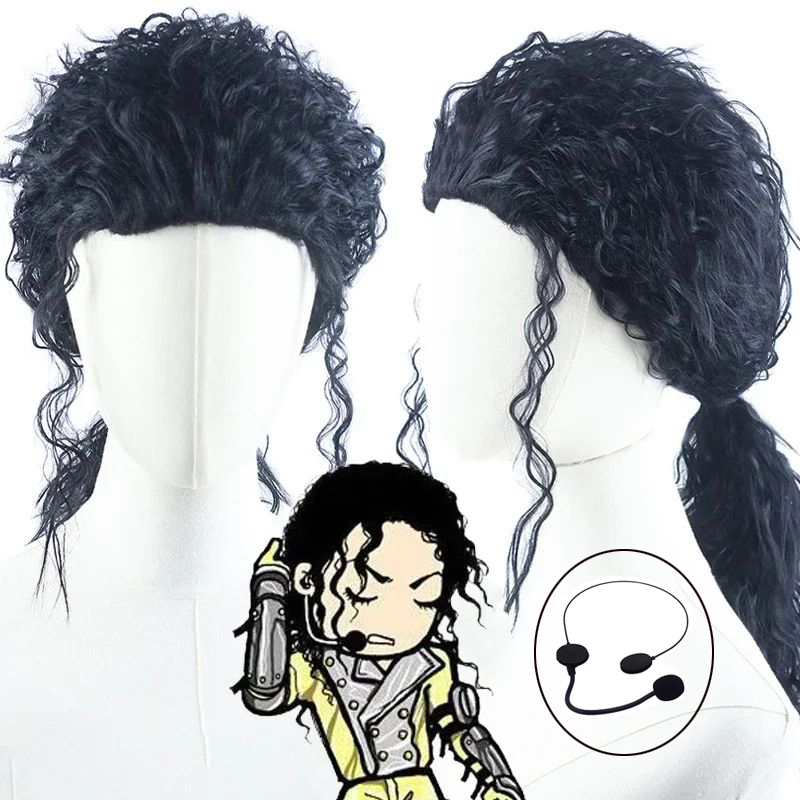 MJ Michael Cosplay Black Wig J - огляд і ціна Anime Cosplay Long Black Hair