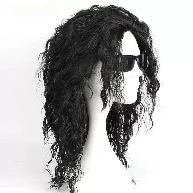 MJ Michael Cosplay Black Wig J - огляд і ціна Anime Cosplay Long Black Hair