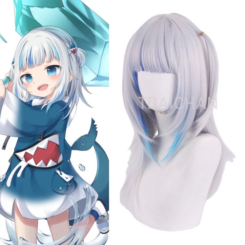2025 Gawr Gura Cosplay Wig Whi - огляд і ціна Anime Cosplay Event 2025