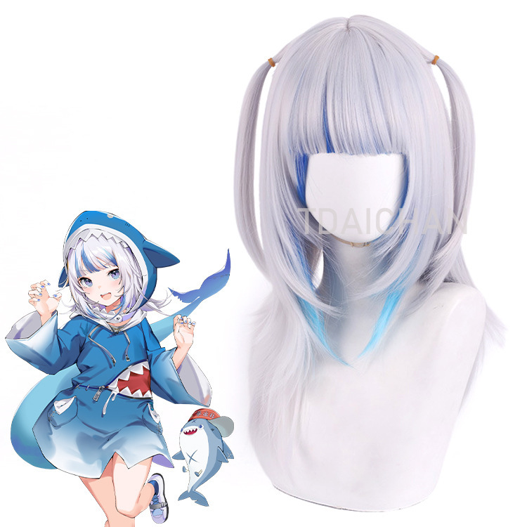 2025 Gawr Gura Cosplay Wig Whi - огляд і ціна Anime Cosplay Event 2025