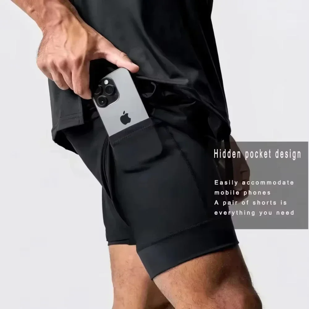 Akaza Men's 2-in-1 Shorts cott - огляд і ціна Quick Anime Cosplay