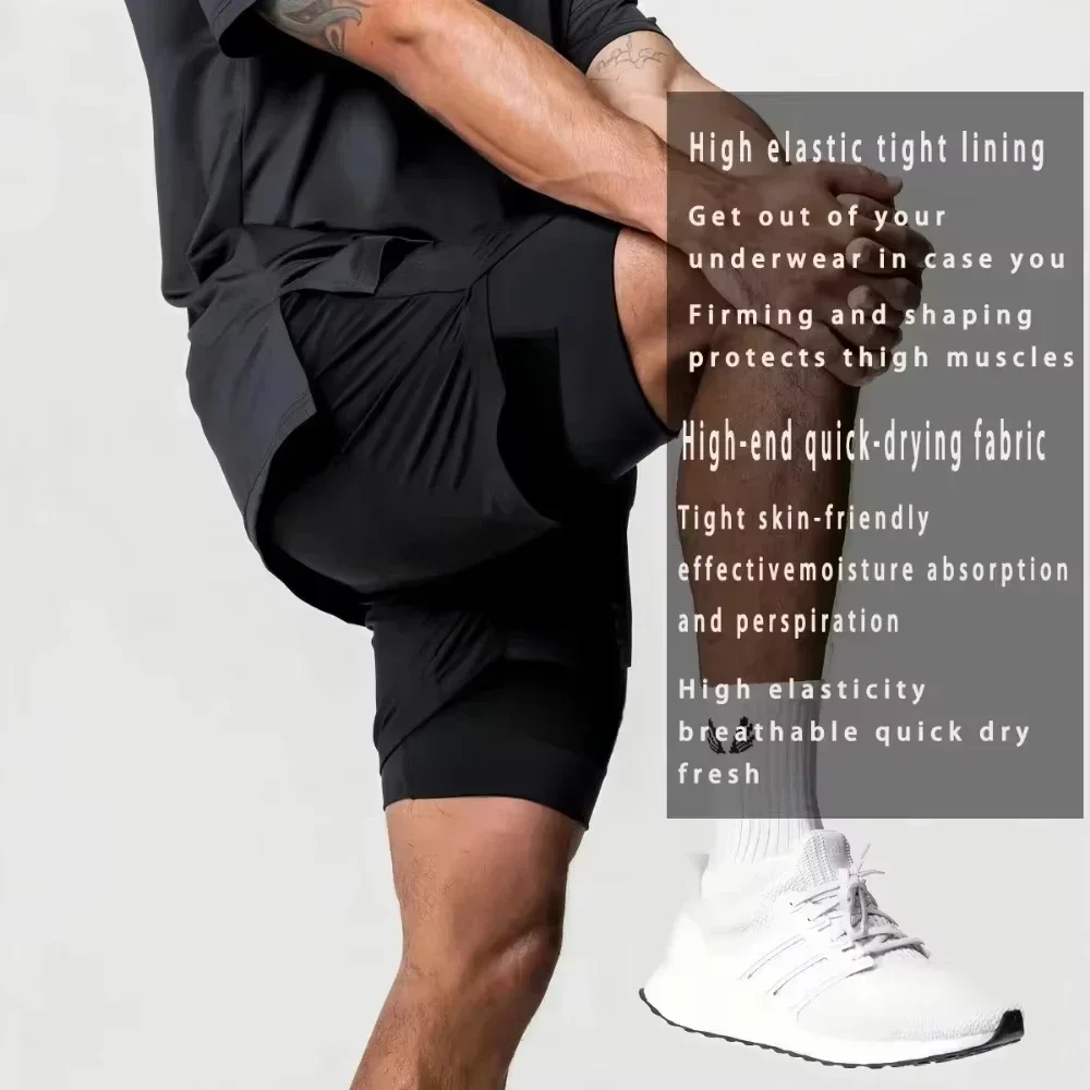Akaza Men's 2-in-1 Shorts cott - огляд і ціна Quick Anime Cosplay