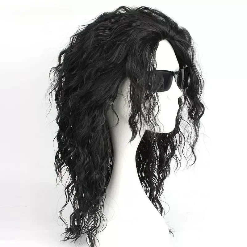 Anime Michael Jackson Cosplay  - огляд і ціна Anime Cosplay Long Black Hair