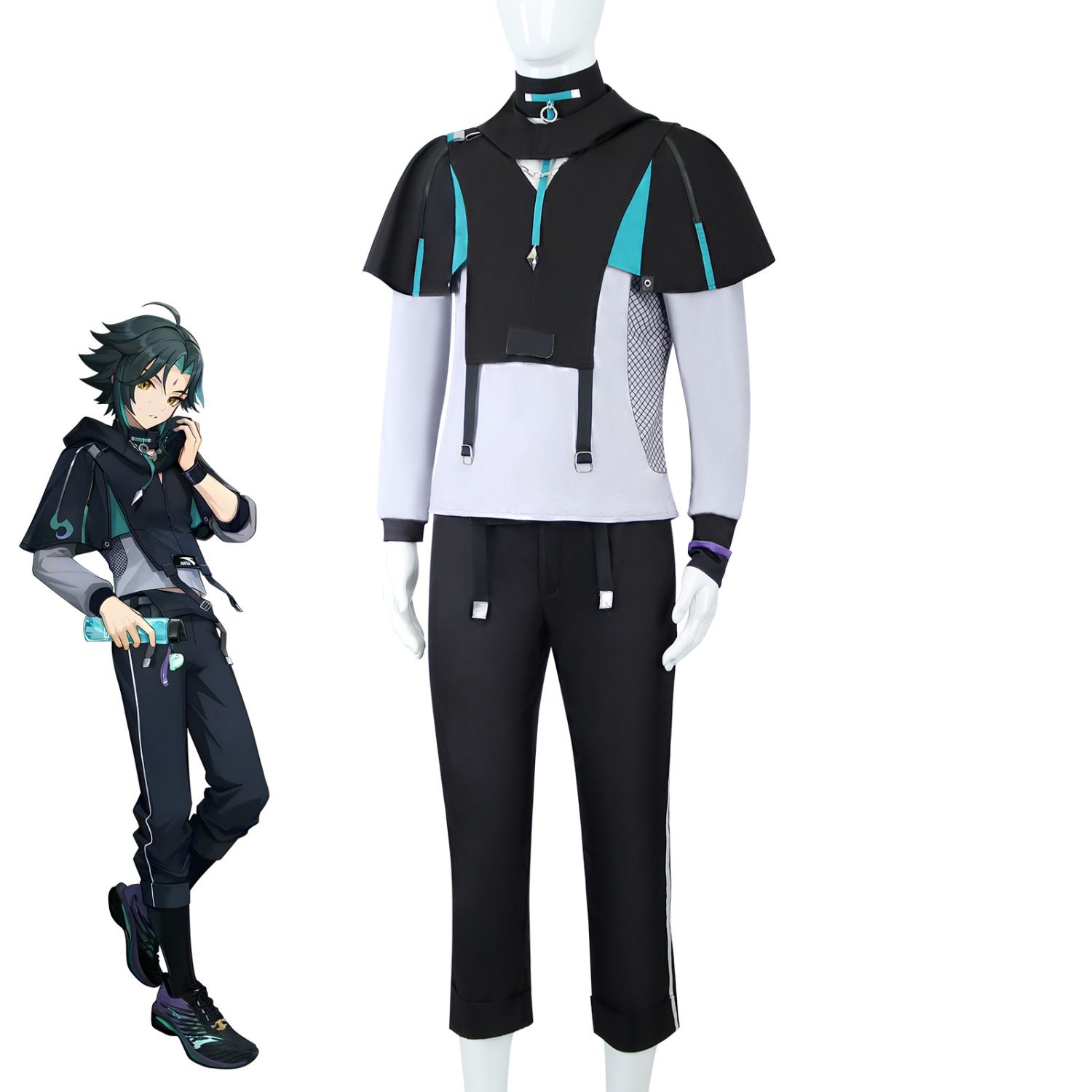 Halloween XIAO Costumes Game G - огляд і ціна Anime Cosplay Male