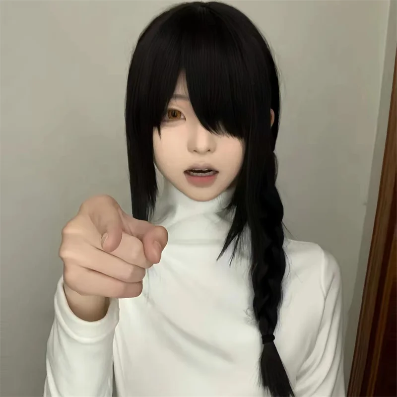 Anime Chainsaw Man Nayuta Adul - огляд і ціна Anime Cosplay Long Black Hair