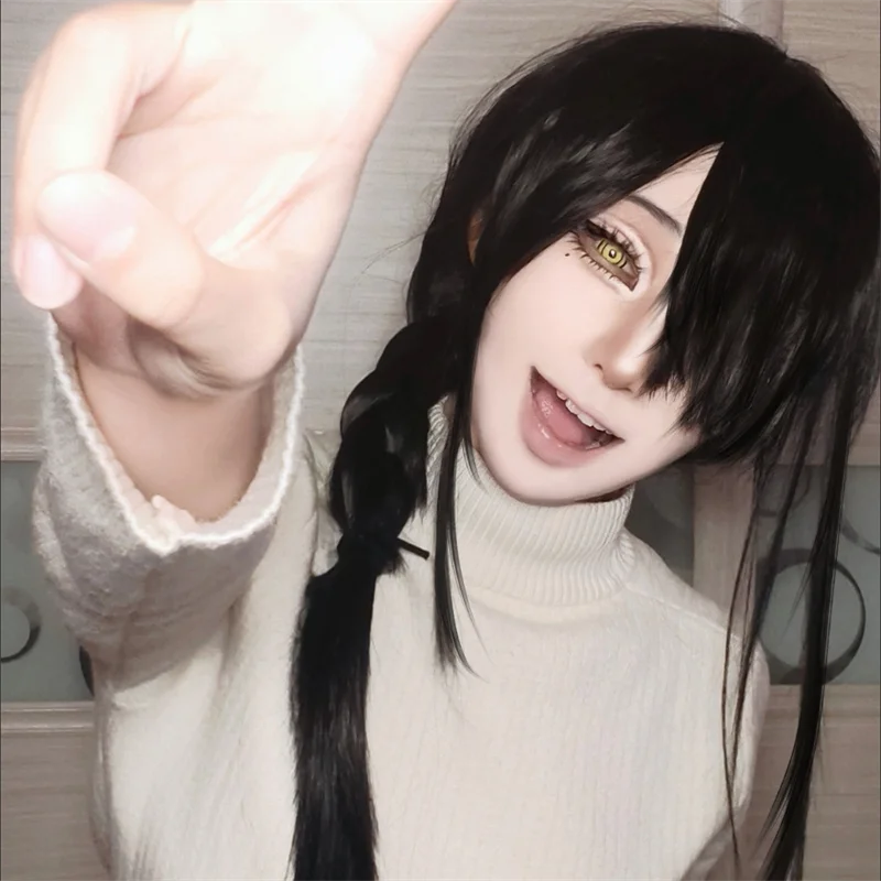 Anime Chainsaw Man Nayuta Adul - огляд і ціна Anime Cosplay Long Black Hair