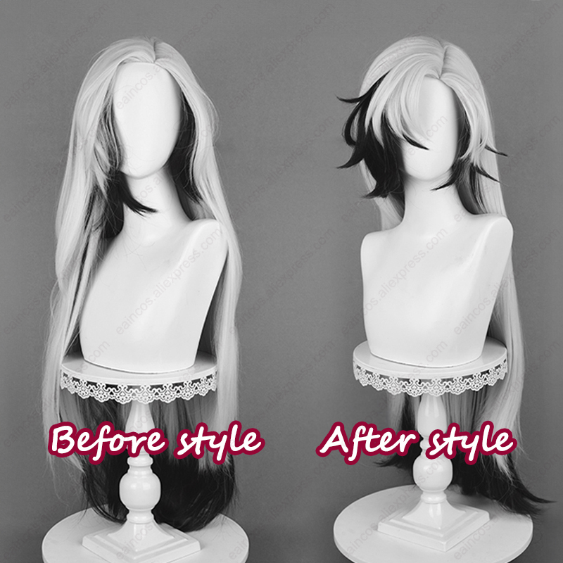 HSR Boothill Cosplay Wig 92cm  - огляд і ціна Anime Cosplay Long Black Hair