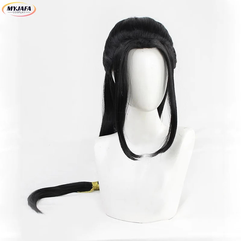 CyJin Guangyao Cosplay Wig Jin - огляд і ціна Anime Cosplay Long Black Hair