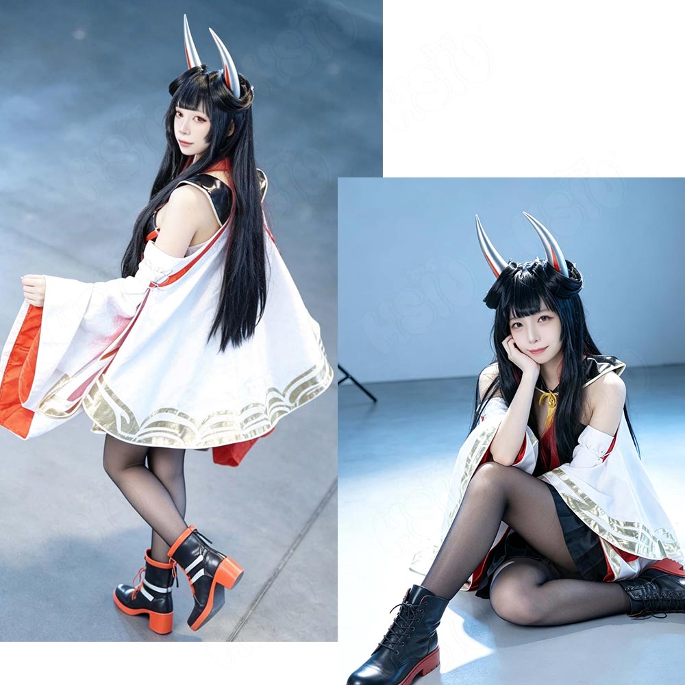 HSIU Game Azur Lane Hatsuzuki  - огляд і ціна Anime Cosplay Long Black Hair
