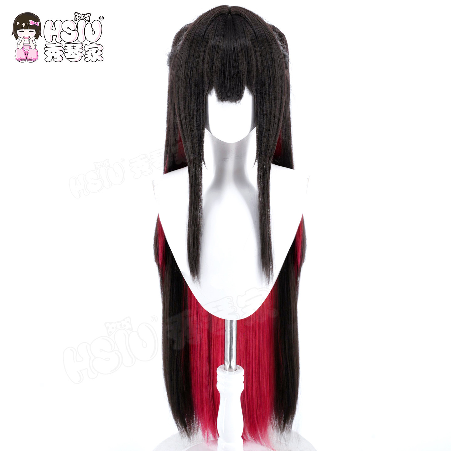 HSIU Game Azur Lane Hatsuzuki  - огляд і ціна Anime Cosplay Long Black Hair