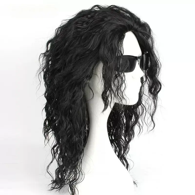 MJ Michael Cosplay Black Wig J - огляд і ціна Anime Cosplay Long Black Hair