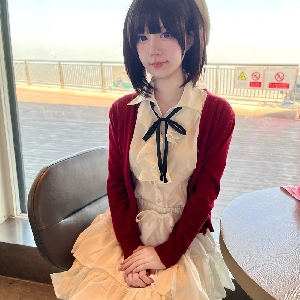 Girl Red Coat Shirt Skirt Set  - огляд і ціна Anime Cosplay Lolita