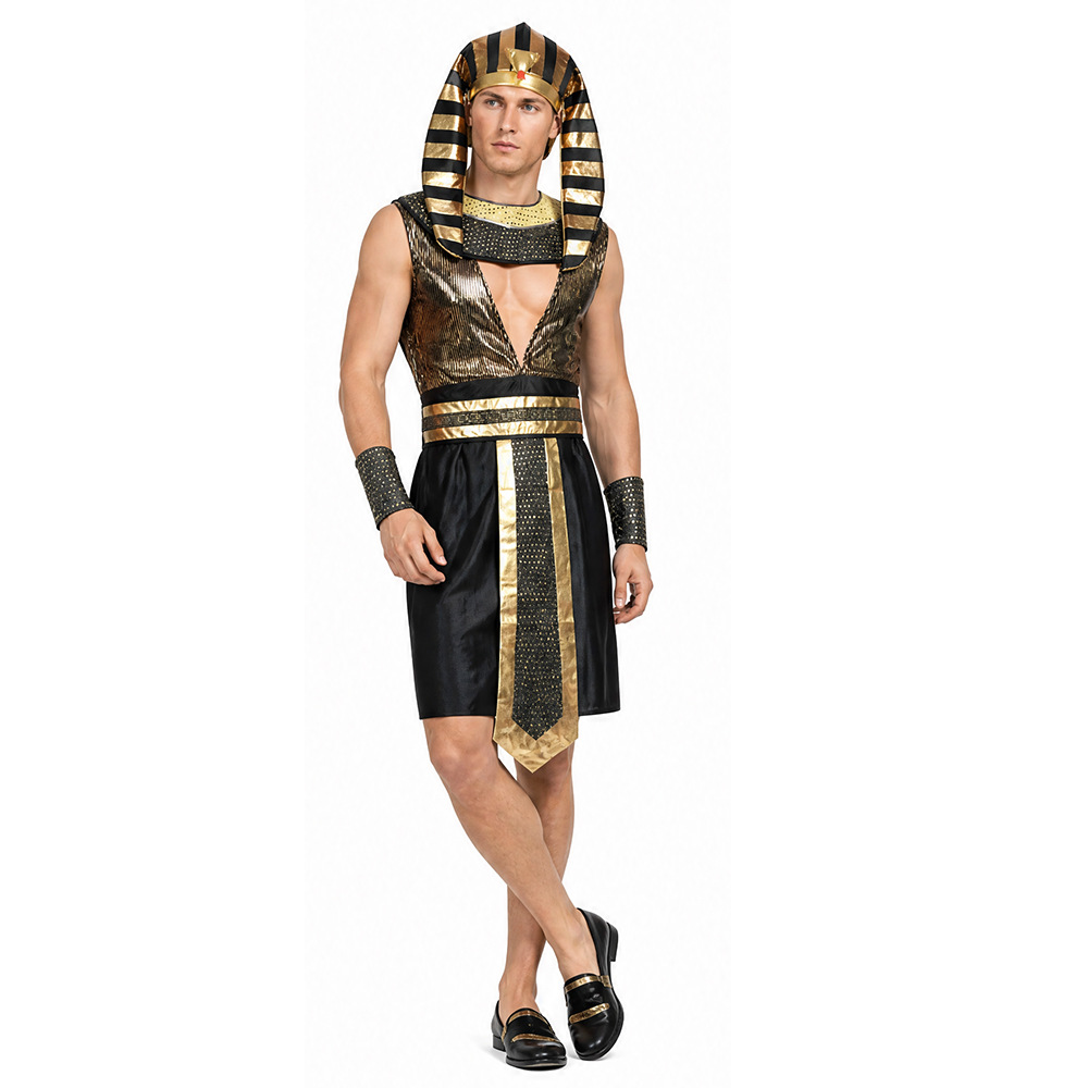 Men Egyptian Pharaoh Costume A - огляд і ціна Egypt Cosplay Anime