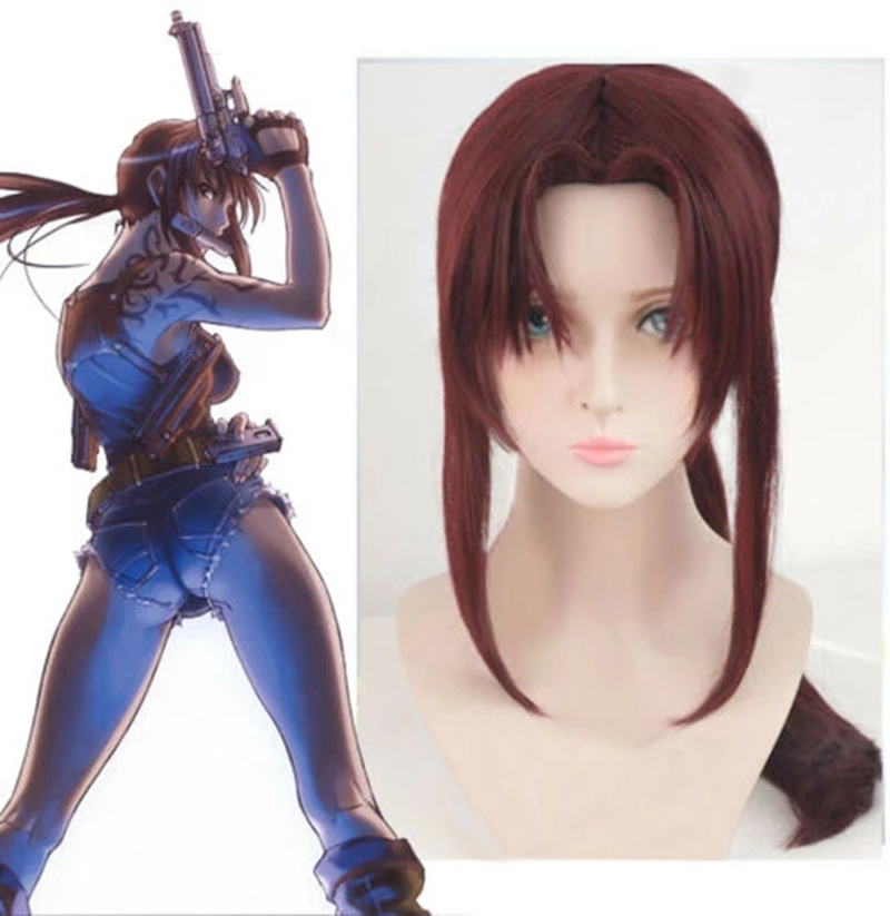 New BLACK LAGOON Rebecca Revy  - огляд і ціна Anime Cosplay Long Black Hair
