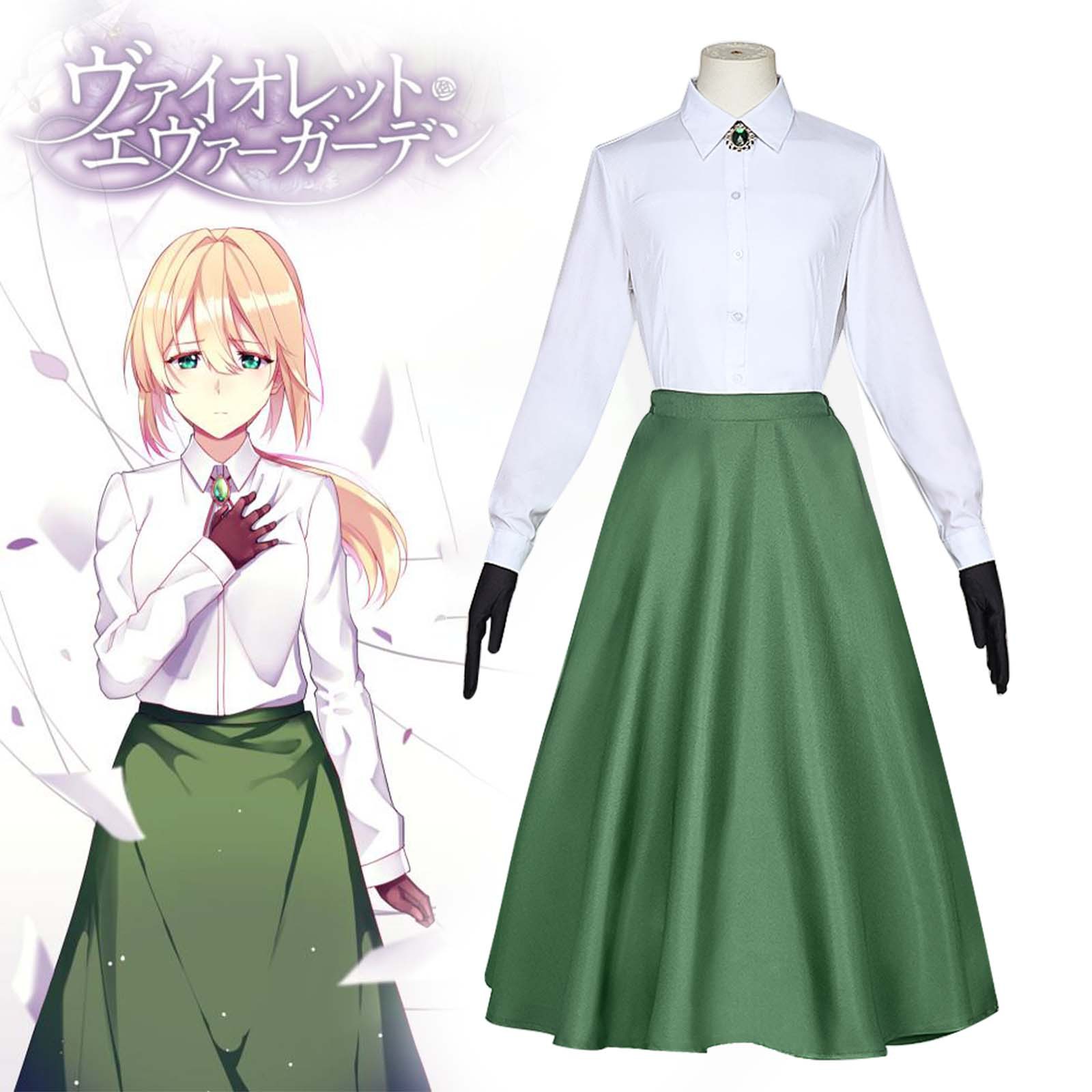 Violet Evergarden Cosplay Cost - огляд і ціна Violet Evergarden Dress