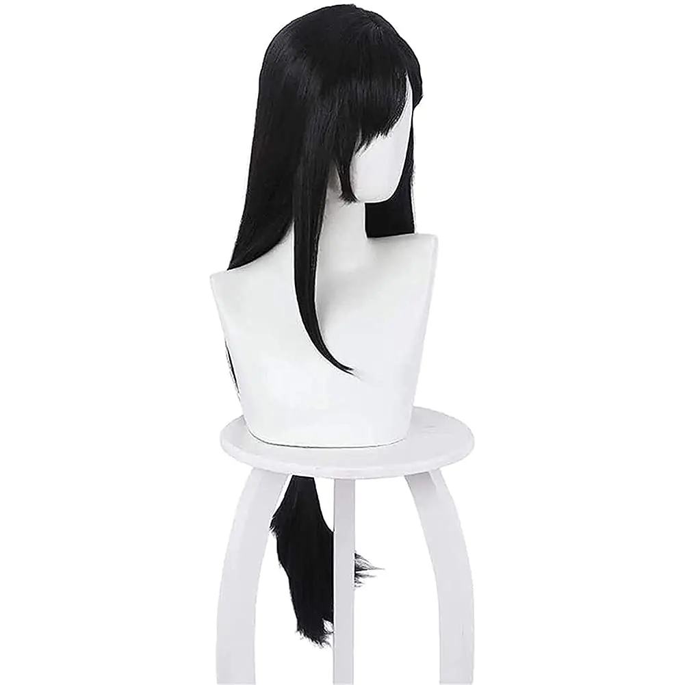 Tifa Lockhart Cosplay Wig Anim - огляд і ціна Anime Cosplay Long Black Hair
