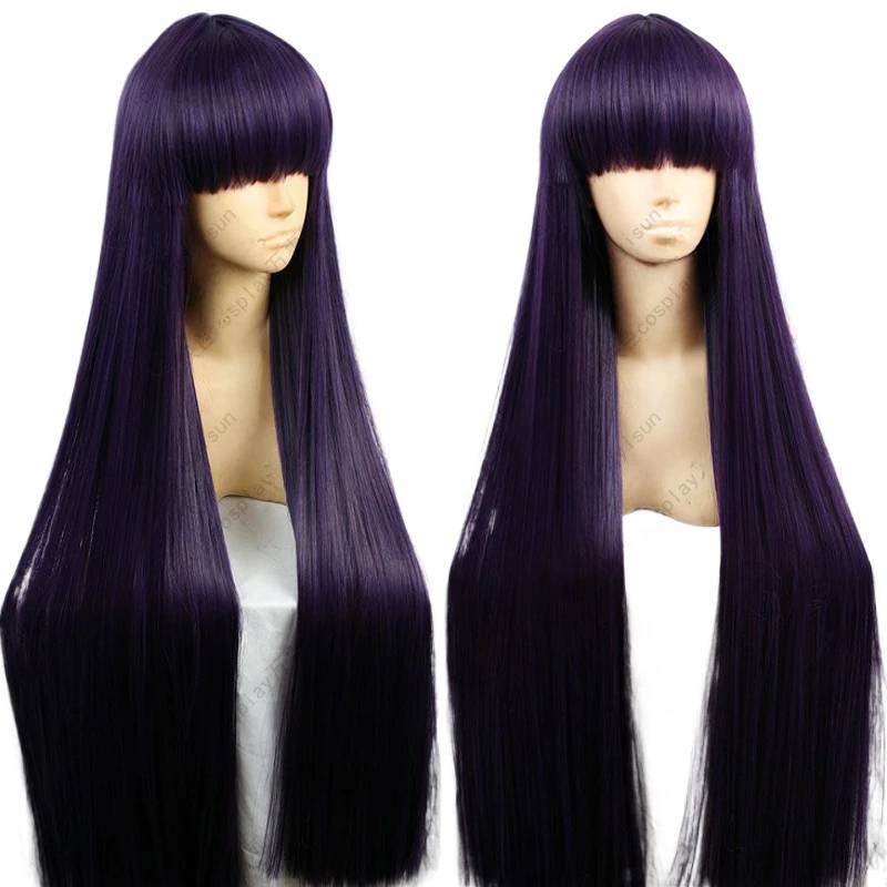 Sailor Mars Rei Hino 100CM Lon - огляд і ціна Anime Cosplay Long Black Hair