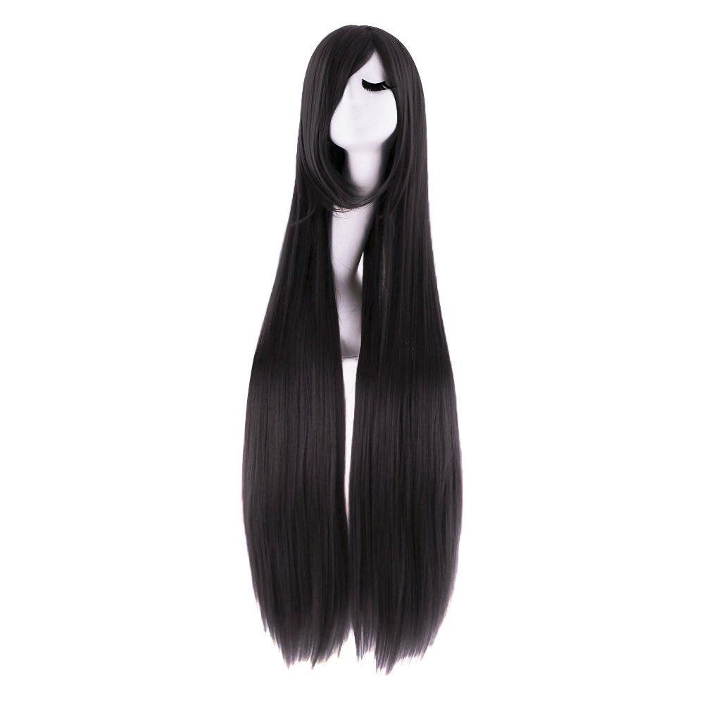 40 Inch 100 cm Long Straight C - огляд і ціна Anime Cosplay Long Black Hair