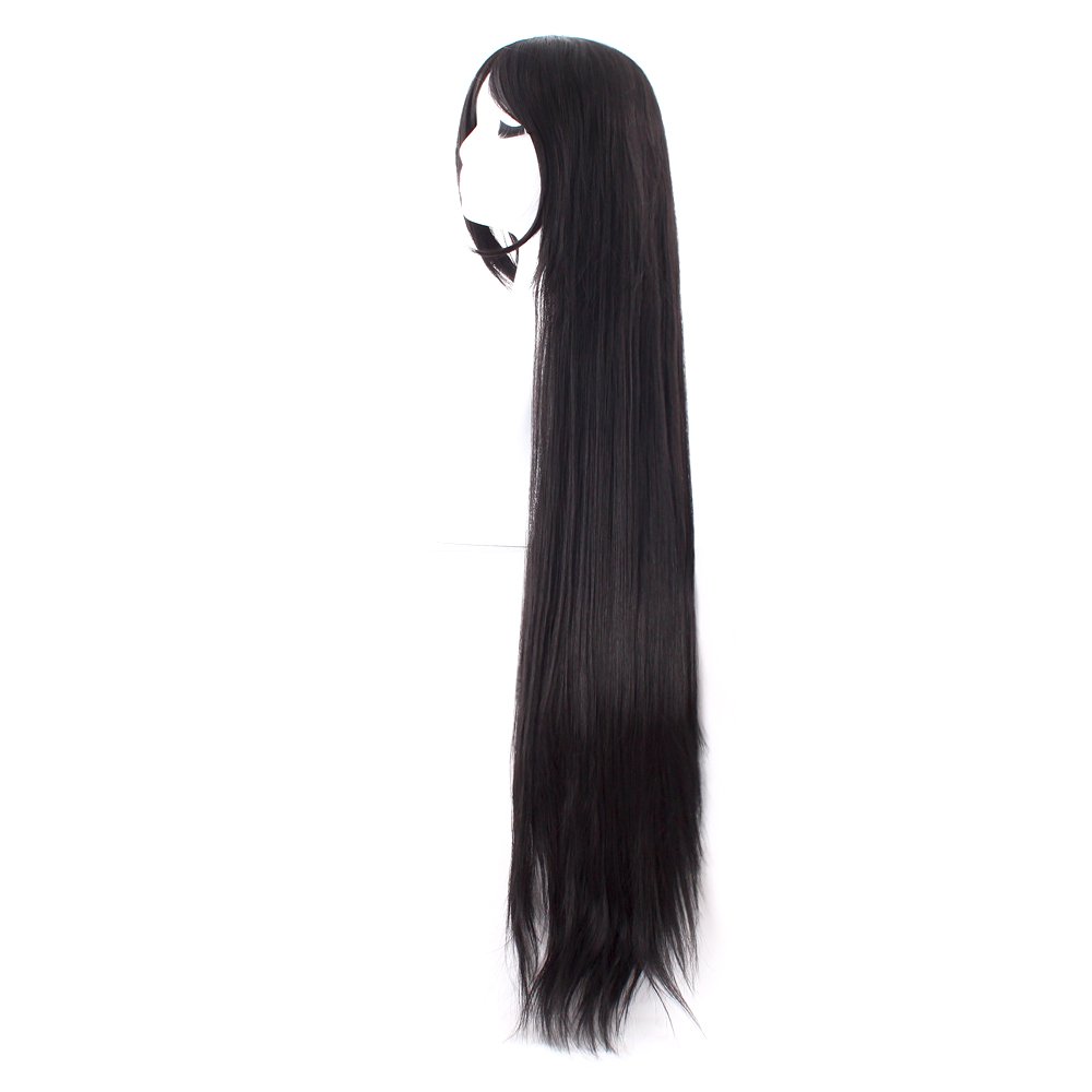 40 Inch 100 cm Long Straight C - огляд і ціна Anime Cosplay Long Black Hair