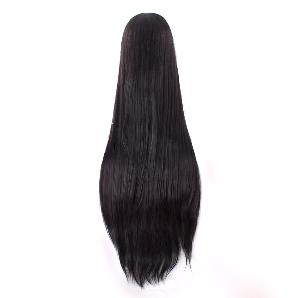 40 Inch 100 cm Long Straight C - огляд і ціна Anime Cosplay Long Black Hair