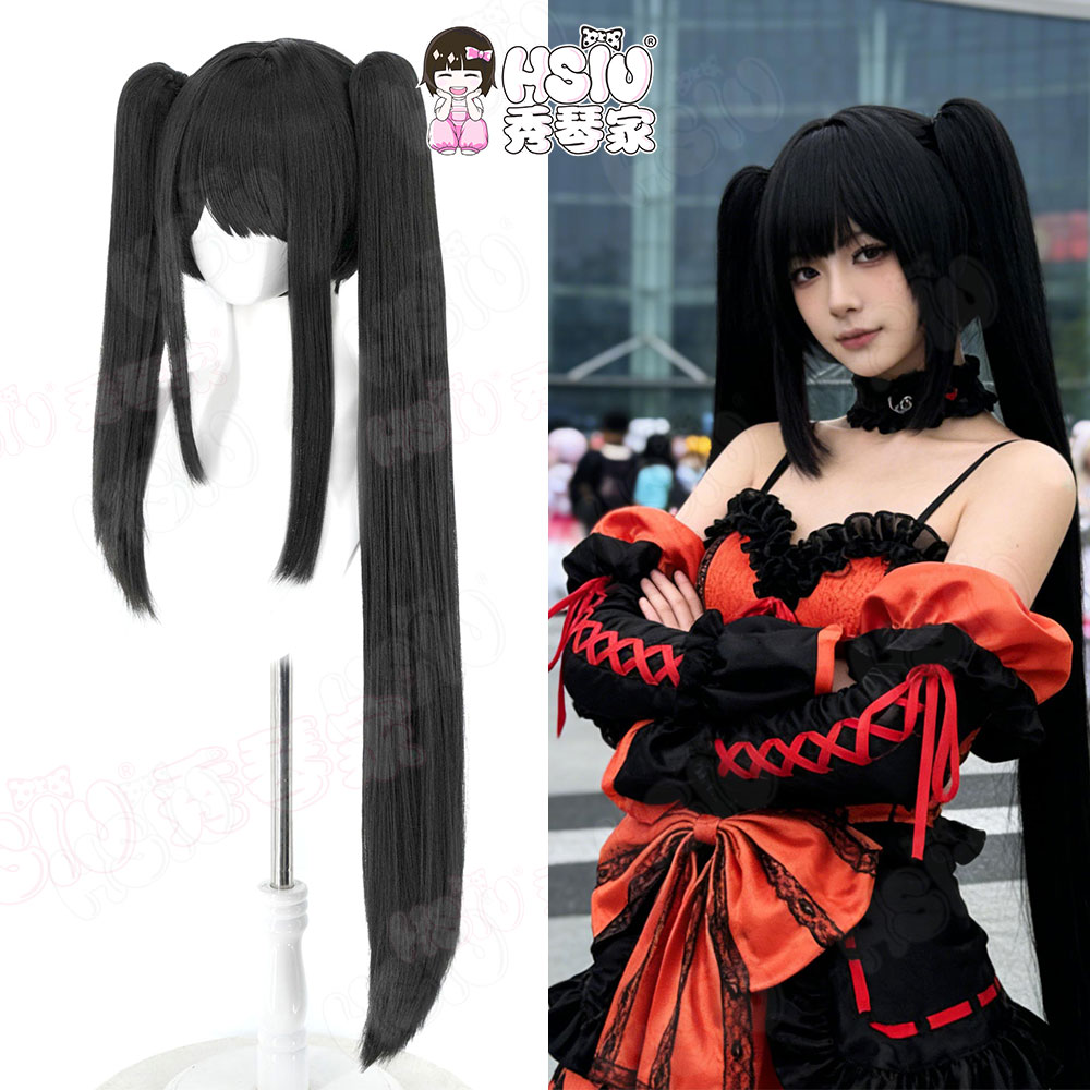 Date A Live Tokisaki Kurumi Co - огляд і ціна Anime Cosplay Long Black Hair