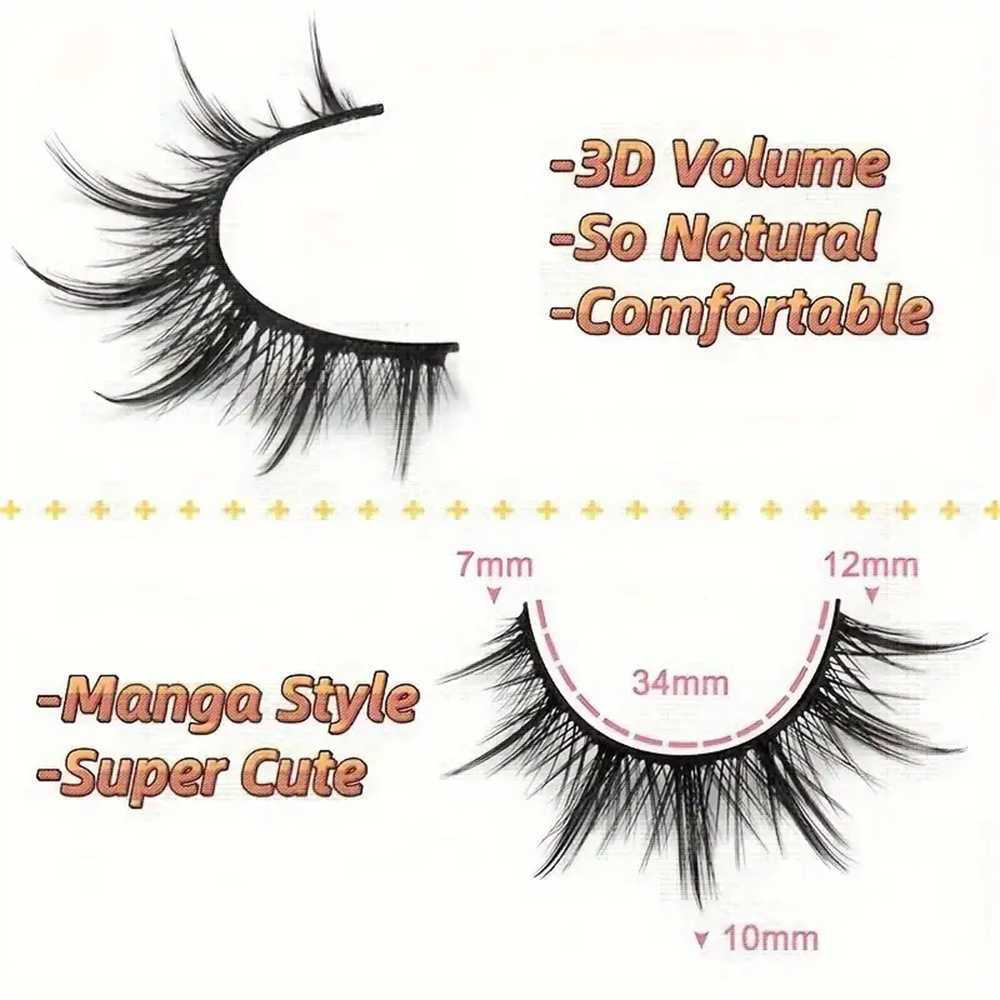 Natural Look False Eyelashes A - огляд і ціна Cosplay Korean Anime